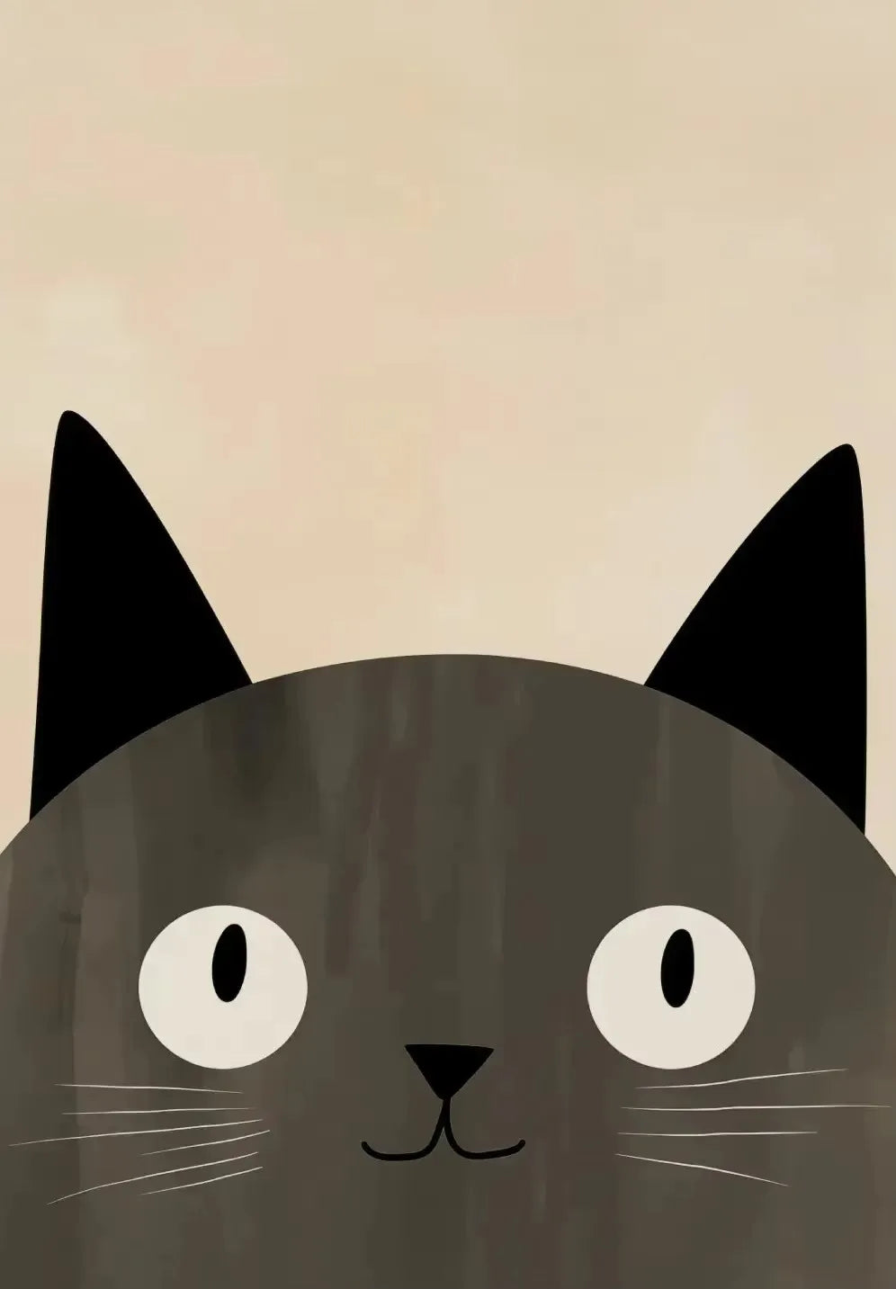 Cartoon Cute Cat Posters and Prints Minimalist Canvas Paintings Modern Wall Art Picture for Kids Room Nursery Decor Gifts