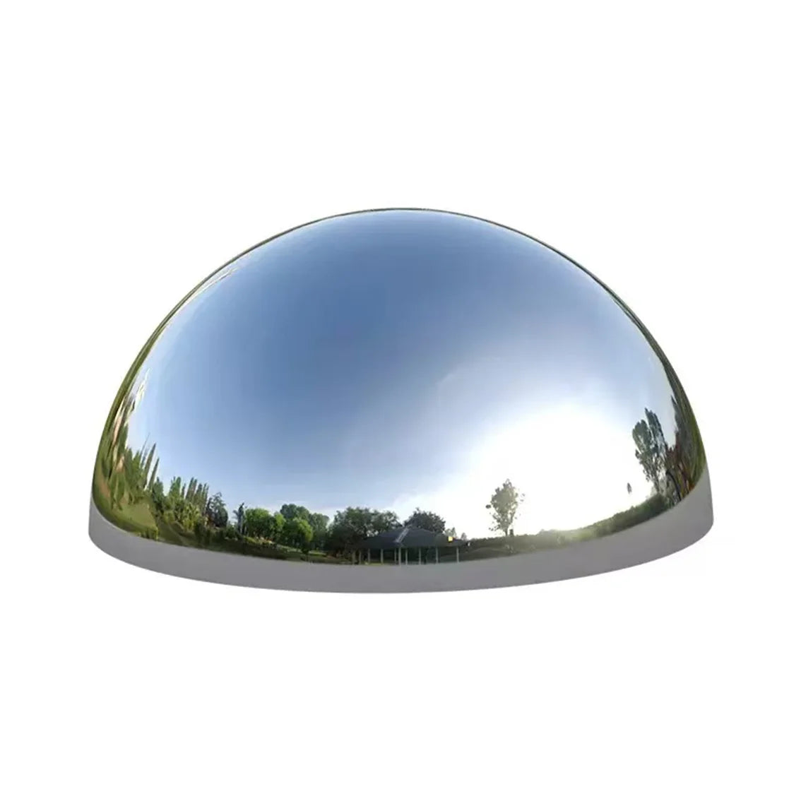 2.0mm Thick Diameter 51mm-300mm Duty 304 Stainless Steel Hemisphere Ball Mirror Polished Hollow Hemisphere Modern Art Wall Decor