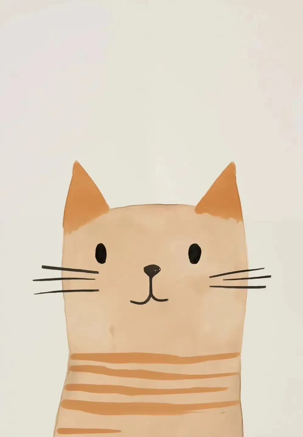 Cartoon Cute Cat Posters and Prints Minimalist Canvas Paintings Modern Wall Art Picture for Kids Room Nursery Decor Gifts