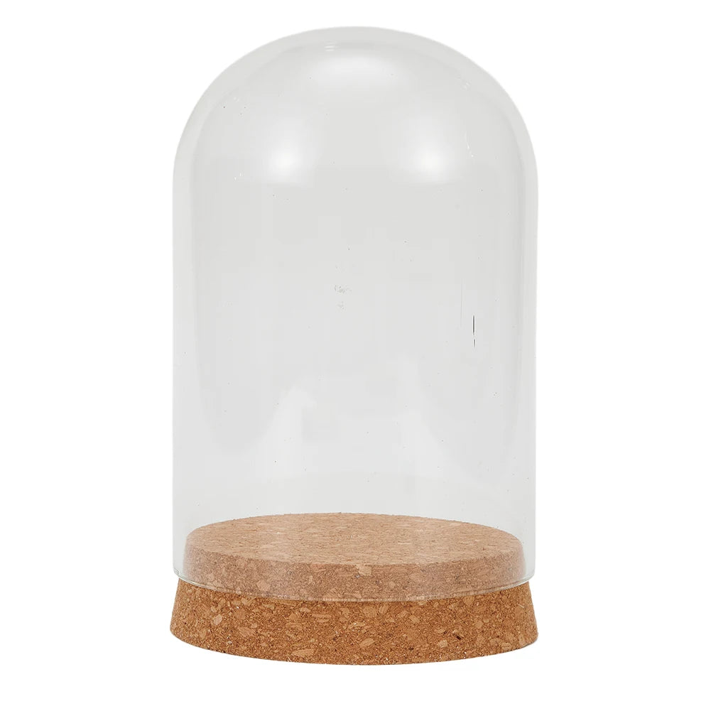 Clear Glass Hemisphere Cover Glass Dome Cover For Flower Succulent Plants Vase With Wood Cork Table Decor Dry Flower Decor