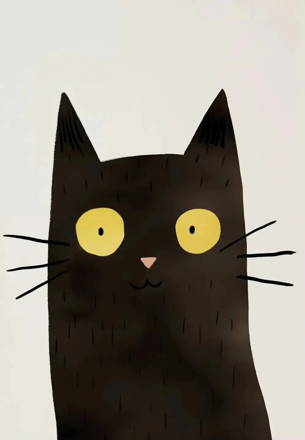 Cartoon Cute Cat Posters and Prints Minimalist Canvas Paintings Modern Wall Art Picture for Kids Room Nursery Decor Gifts